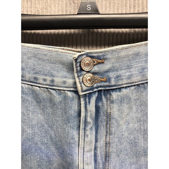 American Eagle Womens Denim Jeans Size 16 Short Factory Destroyed - Picture 3 of 16
